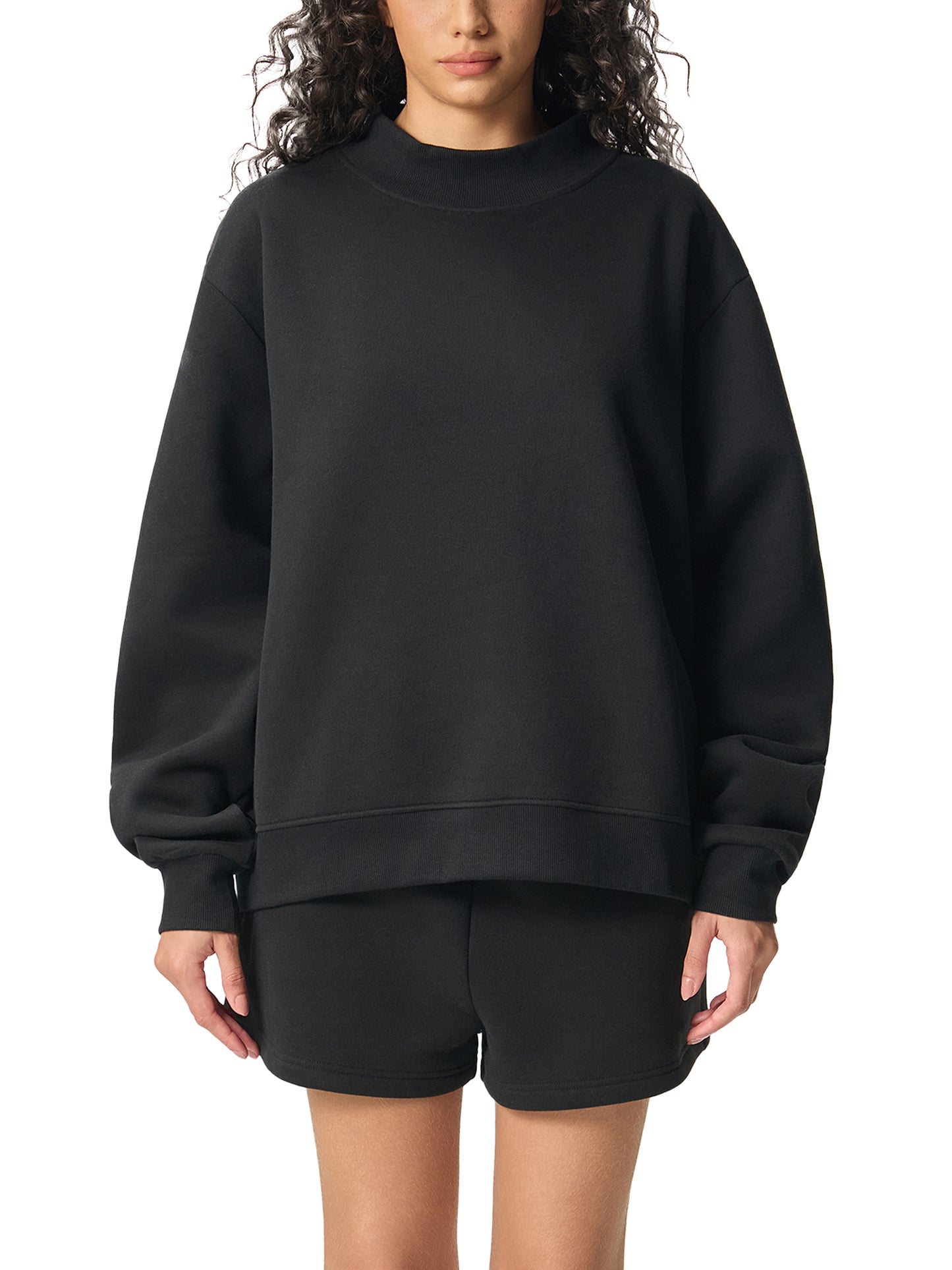 Adult Essential Mock Crewneck